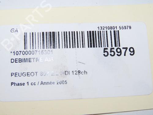 Mass air flow sensor PEUGEOT 807 (EB_) 2.2 HDi | BP32768782M95 - Image 6