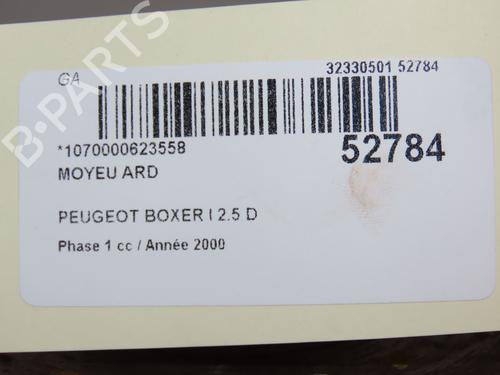 Used Right rear steering knuckle PEUGEOT BOXER Bus (230P) 2.5 D (86 hp) 28967582
