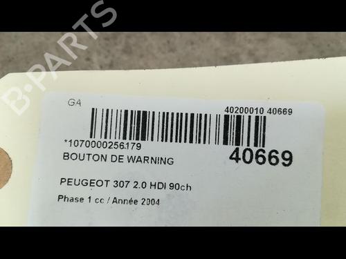 Warning switch PEUGEOT 307 (3A/C) 2.0 HDi 90 | BP9610487I22