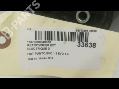 Right mirror FIAT PUNTO EVO (199_) 1.3 D Multijet (199AXC1A, 199BXC1A, 199AXT1A, 199BXT1A) | BP9593929C27 