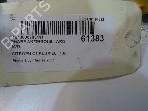 Right front fog light CITROËN C3 Pluriel (HB_) 1.6 | BP39756548C31 - Image 4