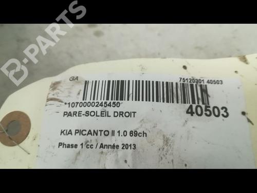 Right sun visor KIA PICANTO II (TA) 1.0 | BP9609204I2 