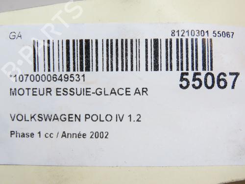 Viskermotor bakrute VW POLO IV (9N_, 9A_) 1.2 12V (64 hp) 28969802