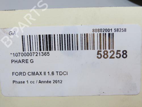 Left headlight FORD C-MAX II (DXA/CB7, DXA/CEU) 1.6 TDCi | BP36246821C28  - Image 6