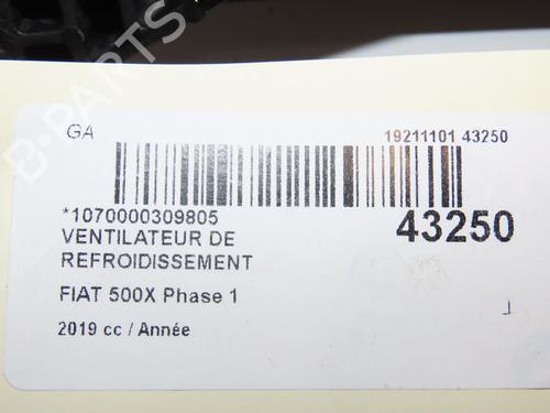 Radiator fan FIAT 500X (334_) 1.3 (334.AXR11) | BP29441622M35 