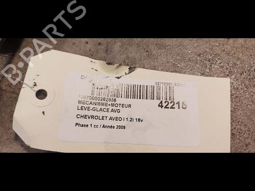 Used Front left window mechanism CHEVROLET AVEO / KALOS Hatchback (T250, T255) 1.2 LPG (84 hp) 9614457
