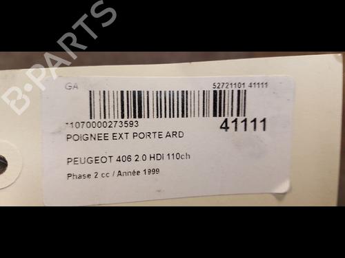 rear-right-exterior-door-handle-peugeot-406-8b-20-hdi-110-9101h5-1995-1996-1997-1998-1999-2000-2001-2002-2003-2004-2005-9613012 main image