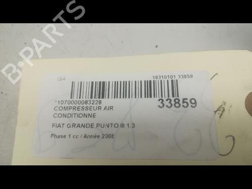 Used AC compressor FIAT GRANDE PUNTO (199_) 1.3 D Multijet (199.AXD11, 199.AXD1A, 199.AXD1B,... (90 hp) 9596425