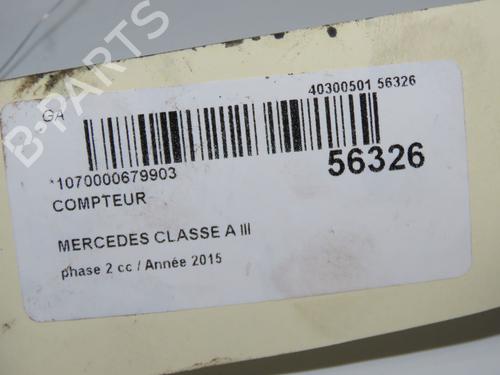 Used Instrument cluster MERCEDES-BENZ A-CLASS (W176) A 160 CDI / d (176.011) (90 hp) 31242513