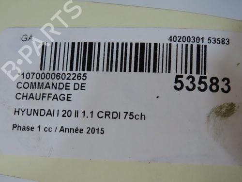 Used Climate control Climate control HYUNDAI i20 II (GB, IB) 1.1 CRDi (75 hp) 36395869 36395869