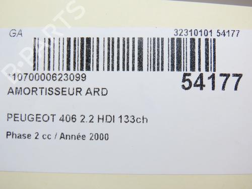 Right rear shock absorber PEUGEOT 406 (8B) 2.2 HDi | BP28829883M19 