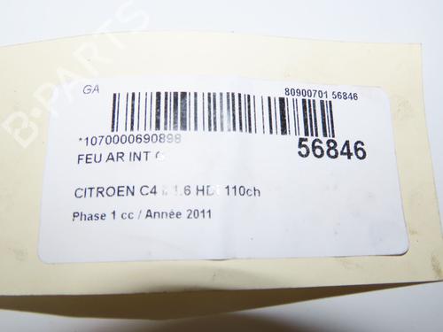 Feu de coffre gauche CITROËN C4 II (NC_) 1.6 HDi 110 (112 hp) 31796672