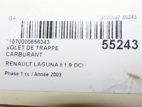 Fuel flap RENAULT LAGUNA II (BG0/1_) 1.9 dCi | BP28966836C131 