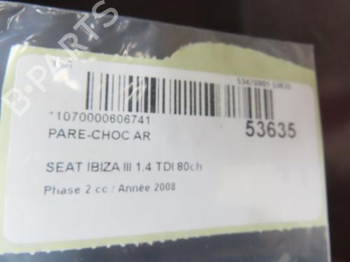 Used Rear bumper SEAT IBIZA III (6L1) 1.4 TDI (80 hp) 28832114