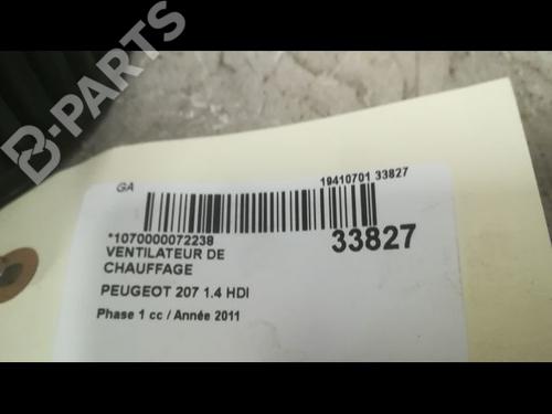 Heater blower motor PEUGEOT 207 (WA_, WC_) 1.4 HDi | BP9595793M62 