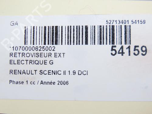 Left mirror RENAULT GRAND SCÉNIC II (JM0/1_) 1.9 dCi (JM14) | BP28831490C26 