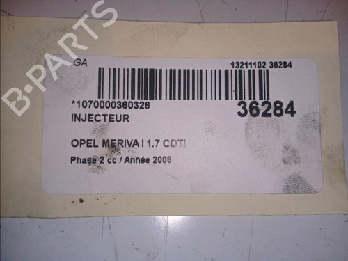 Injector OPEL MERIVA A MPV (X03) 1.7 CDTI (E75) | BP11098877M100