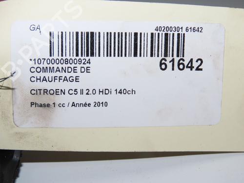 Climate control CITROËN C5 III (RD_) 2.0 HDi 140 (RDRHF8, RDRHFA, RDRHA8, RDRHAJ) | BP38762282I5 - Image 4