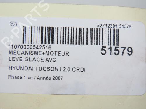 Front left window mechanism HYUNDAI TUCSON (JM) 2.0 CRDi All-wheel Drive | BP28831166C22 