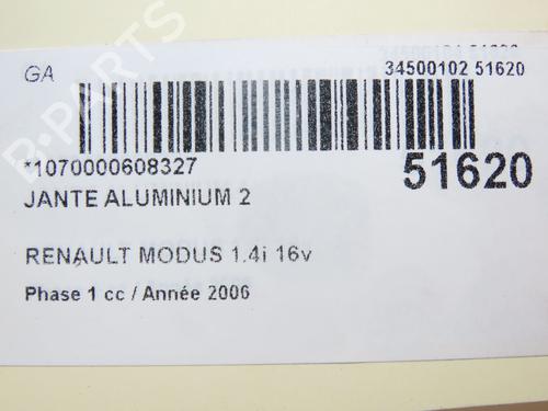 Rim RENAULT MODUS / GRAND MODUS (F/JP0_) 1.4 (JP01, JP0J) | BP28830112C45