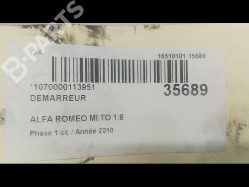 Startmotor ALFA ROMEO MITO (955_) 1.6 JTDM (955AXC1B) | BP9597954M8 