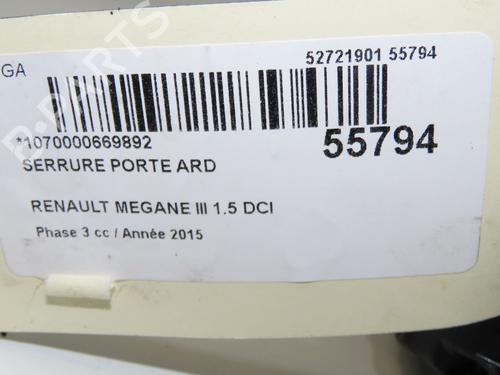rear-right-lock-renault-megane-iii-grandtour-kz01-2008-2009-2010-2011-2012-2013-2014-2015-2016-31796661 main image