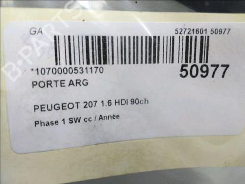 Left rear door PEUGEOT 207 SW (WK_) 1.6 HDi | BP19668722C4