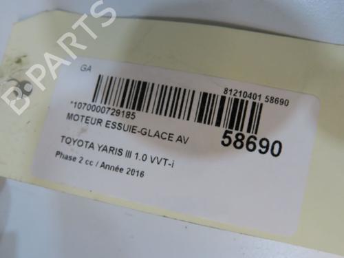 Used Front wiper motor Front wiper motor TOYOTA YARIS (_P13_) 1.0 (KSP130_, KSP130) (69 hp) 36511172 36511172