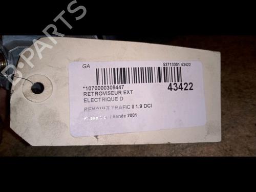 Used Right mirror RENAULT TRAFIC II Van (FL) 1.9 dCi 100 (FL0C, FL0K, FL0B) (101 hp) 9729691