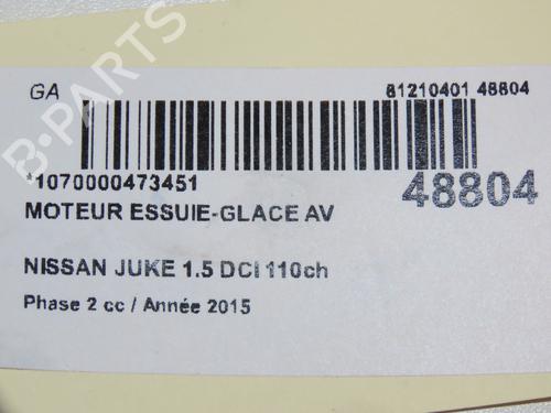 Front wiper motor NISSAN JUKE (F15) 1.5 dCi | BP17488386M29 
