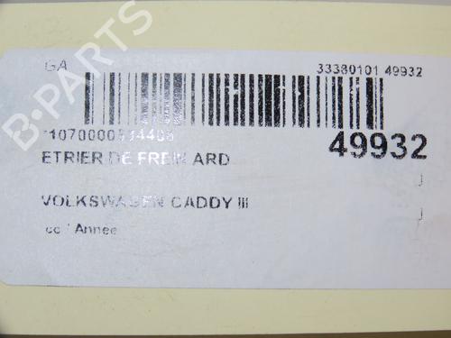 Right rear brake caliper VW CADDY III Box Body/MPV (2KA, 2KH, 2CA, 2CH) 1.9 TDI 4motion | BP18129645M106 