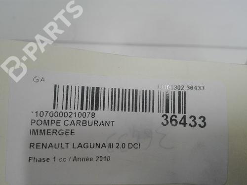 Fuel pump RENAULT LAGUNA III Grandtour (KT0/1) 2.0 dCi GT (KT11, KT1E, KT1N) | BP9604585M76 