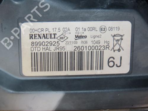 Used Right headlight RENAULT SCÉNIC III (JZ0/1_) 1.5 dCi (106 hp) 28832443