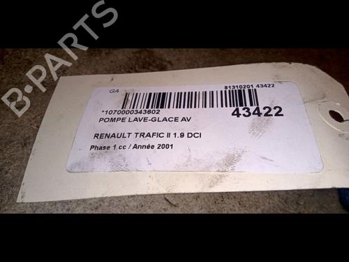 Washer pump RENAULT TRAFIC II Van (FL) 1.9 dCi 100 (FL0C) | BP14881623E24 