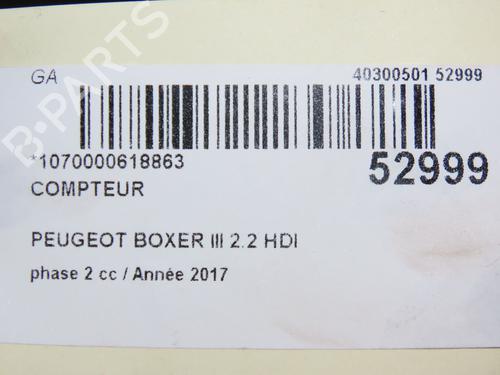 Used Instrument cluster PEUGEOT BOXER Van 2.0 BlueHDi 130 (130 hp) 28830491