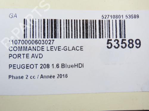 Used Switch PEUGEOT 208 I (CA_, CC_) 1.6 HDi / BlueHDi 75 (75 hp) 28831085