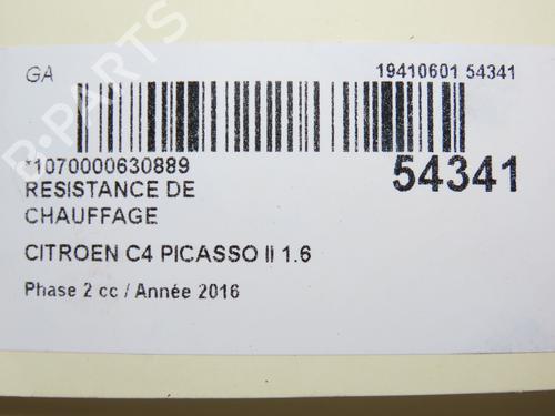 Used Heater resistor CITROËN C4 Picasso II 1.6 BlueHDi 120 (120 hp) 28829323