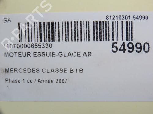 Used Rear wiper motor MERCEDES-BENZ B-CLASS Sports Tourer (W245) B 180 CDI (245.207) (109 hp) 30824942