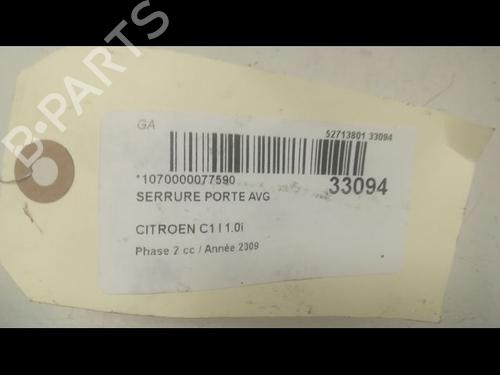 Used Front left lock CITROËN C1 (PM_, PN_) [2005-2014]  23176475