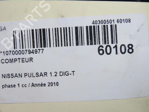 instrument-cluster-nissan-pulsar-hatchback-c13-2014-38023747 main image