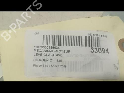 Used Front right window mechanism CITROËN C1 (PM_, PN_) [2005-2014]  23175667