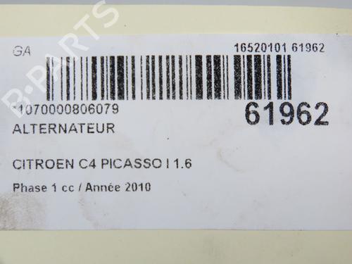 Used Alternator Alternator CITROËN C4 Grand Picasso I (UA_) 1.6 HDi (109 hp) 39251657 39251657