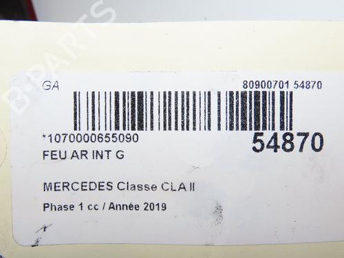 Left tailgate light MERCEDES-BENZ CLA (C118) AMG CLA 35 4-matic (118.351) | BP29345241C79