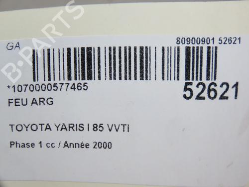 Used Left taillight TOYOTA YARIS (_P1_) 1.3 (NCP10, SCP12_) (86 hp) 28832781