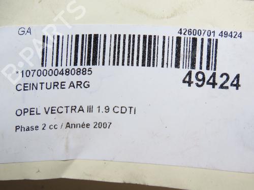 Venstre bak beltestrammer OPEL VECTRA C GTS (Z02) 1.9 CDTI (F68) (120 hp) 28830740