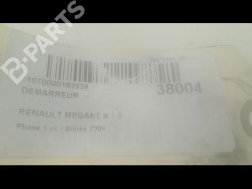 Starter RENAULT MEGANE III Hatchback (BZ0/1_, B3_) 1.6 16V Hi-Flex (BZ03) | BP9602931M8 