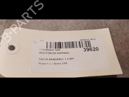Used Warning switch Warning switch DACIA SANDERO 1.4 MPI LPG (72 hp) 9613664 9613664