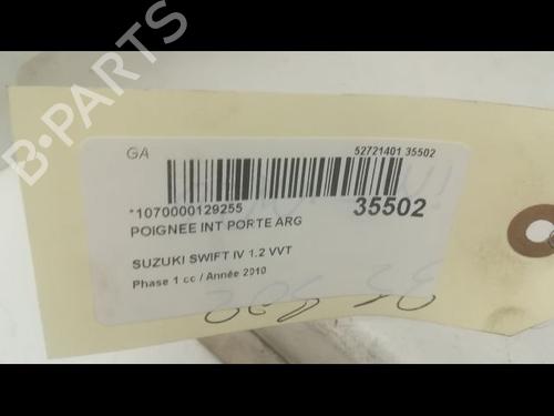 Used Rear left interior door handle Rear left interior door handle SUZUKI SWIFT IV (FZ, NZ) 1.2 (AZH412, ZC72S) (94 hp) 9598957 9598957