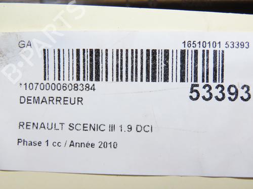 Starter RENAULT SCÉNIC III (JZ0/1_) 1.9 dCi (JZ0J, JZ1J, JZ1K, JZ1S) | BP28829023M8 
