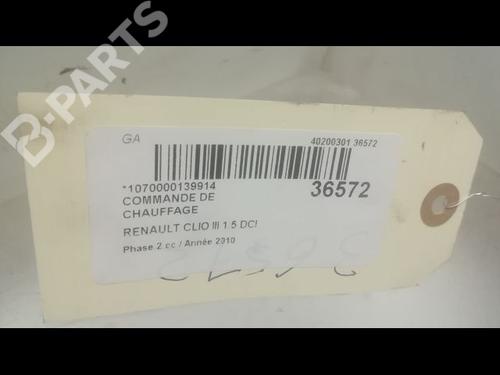 Climate control RENAULT CLIO III (BR0/1, CR0/1) 1.5 dCi (BR17, CR17) | BP9599781I5 